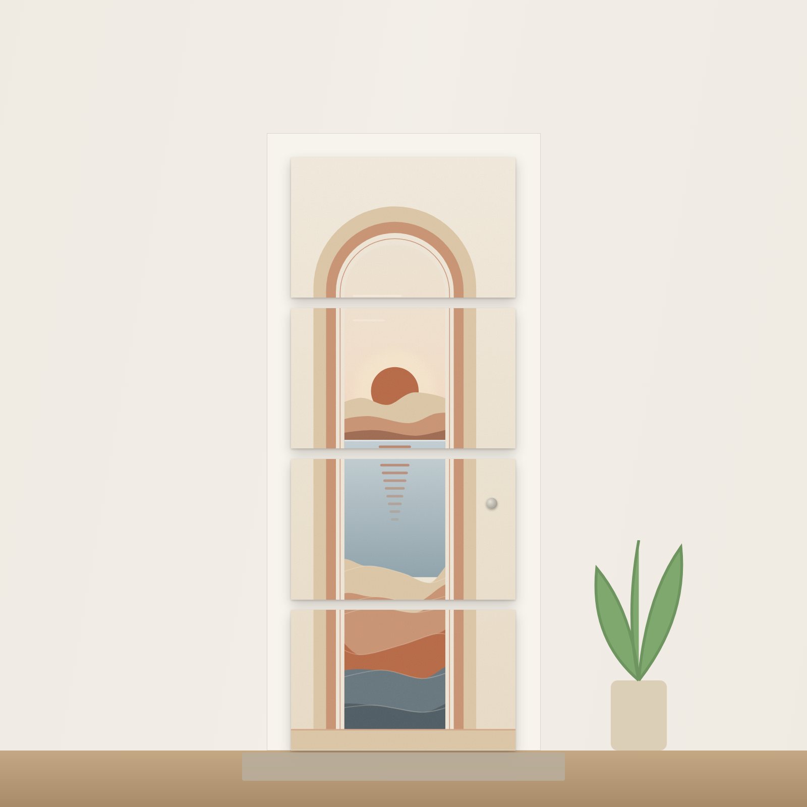 Clay Archway Acoustic Door Art - Acoustic Door Art