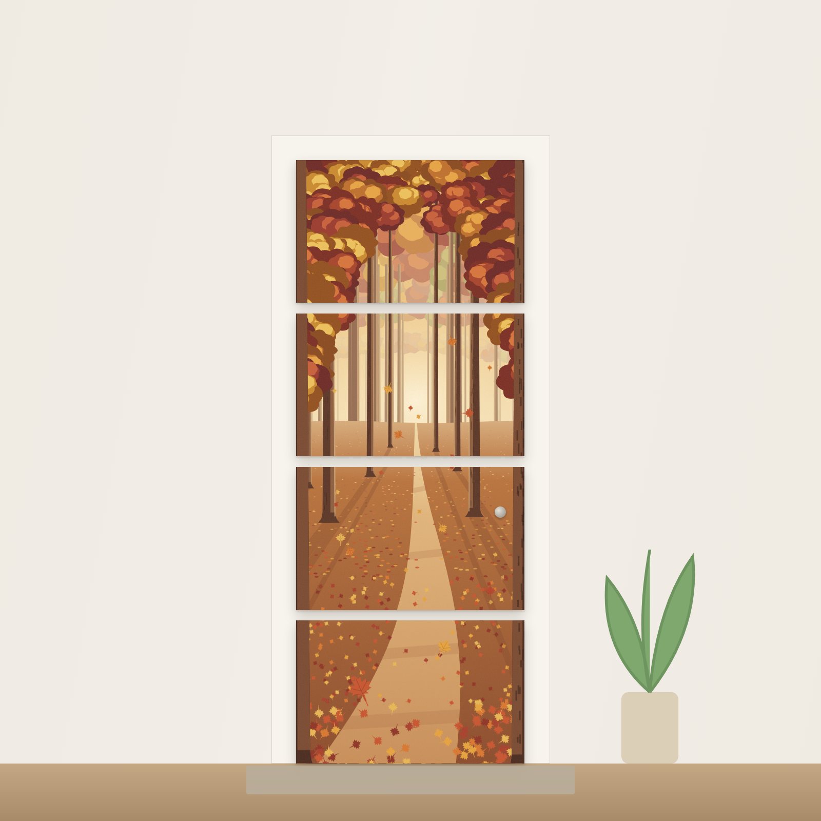 Maple Trail Acoustic Door Art - Acoustic Door Art