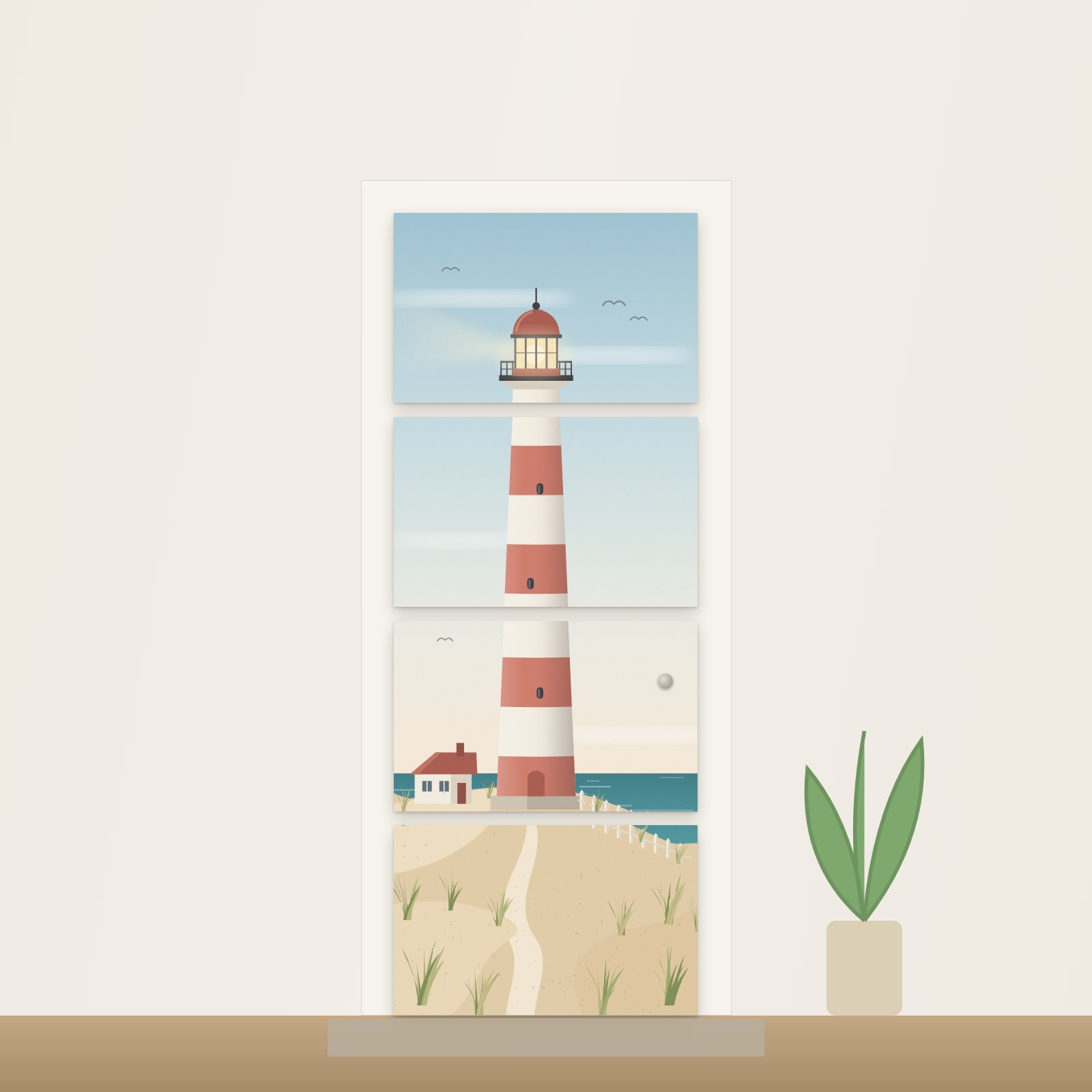 Lighthouse Dunes Acoustic Door Art - Acoustic Door Art