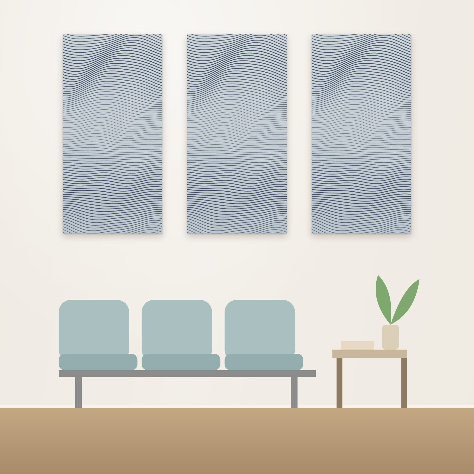 Gentle Waves Acoustic Panel - Acoustic Panels for Business
