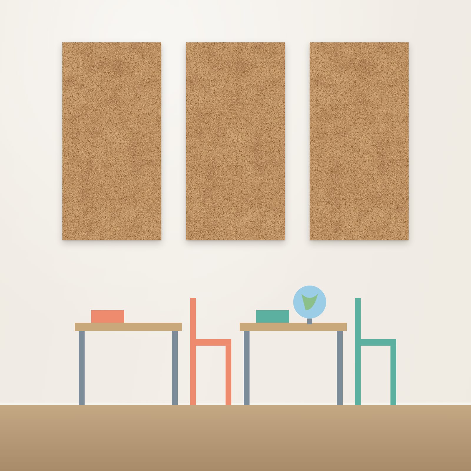 Cork Board Acoustic Panel - Acoustic Panels for Business