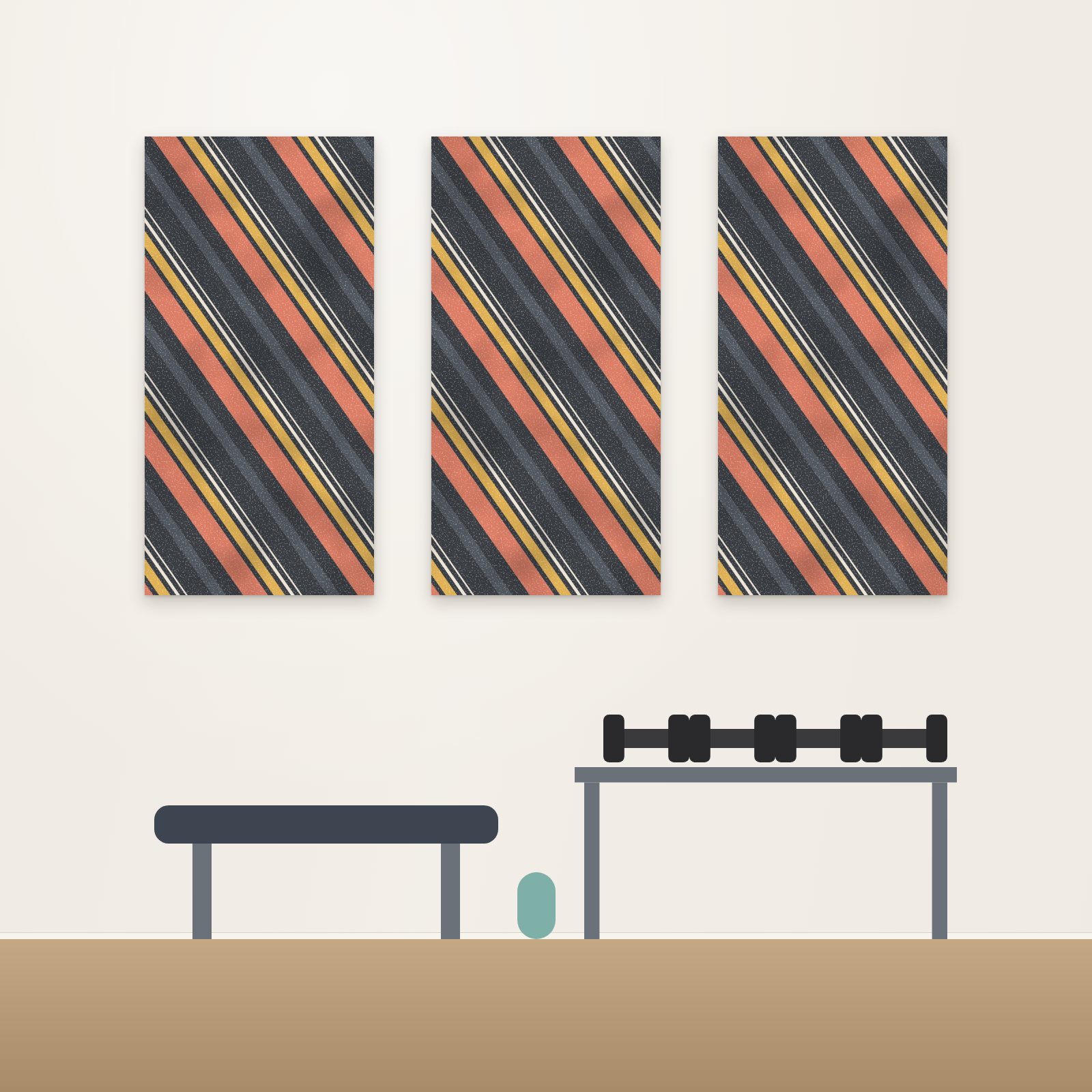 Bold Diagonal Acoustic Panel - Acoustic Panels for Business