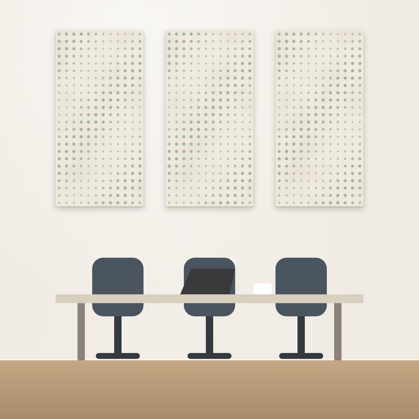 Sage Dot Grid Acoustic Panel - Acoustic Panels for Business
