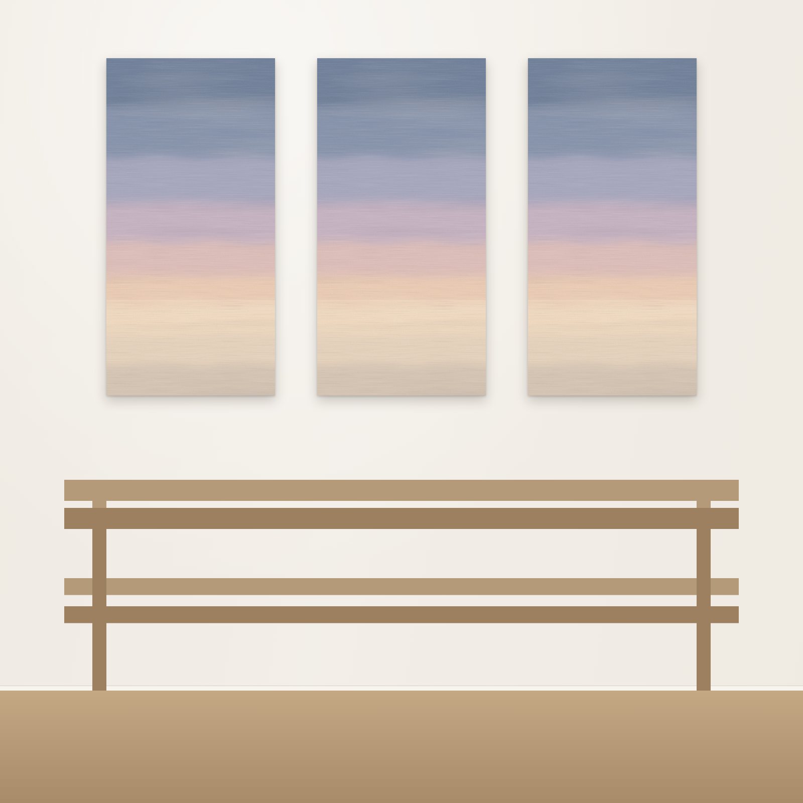 Dusk Horizon Bands Acoustic Panel - Acoustic Panels for Business