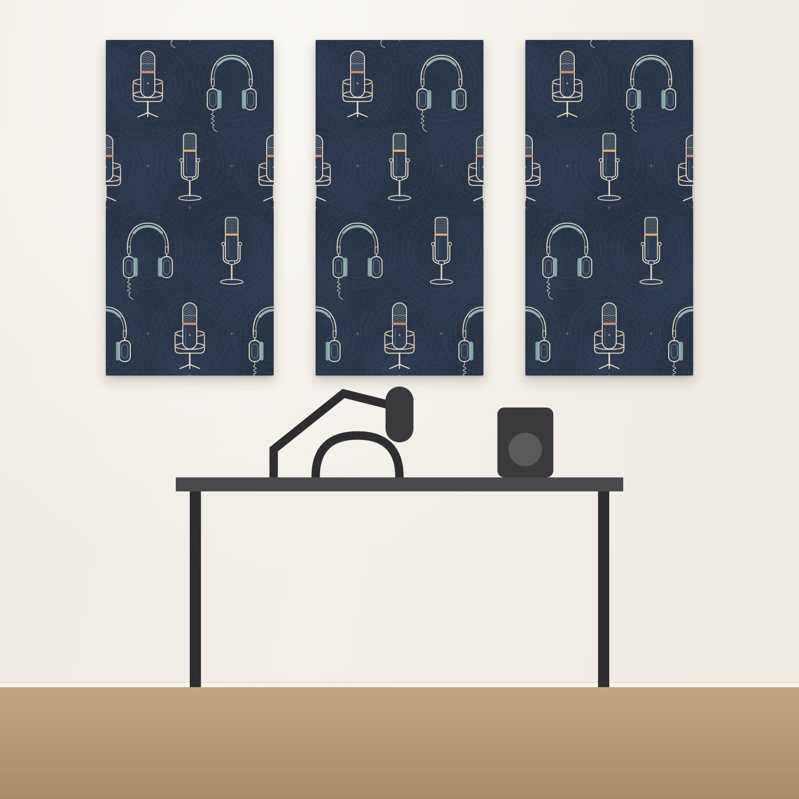 Mics and Headphones Acoustic Panel - Acoustic Panels for Business