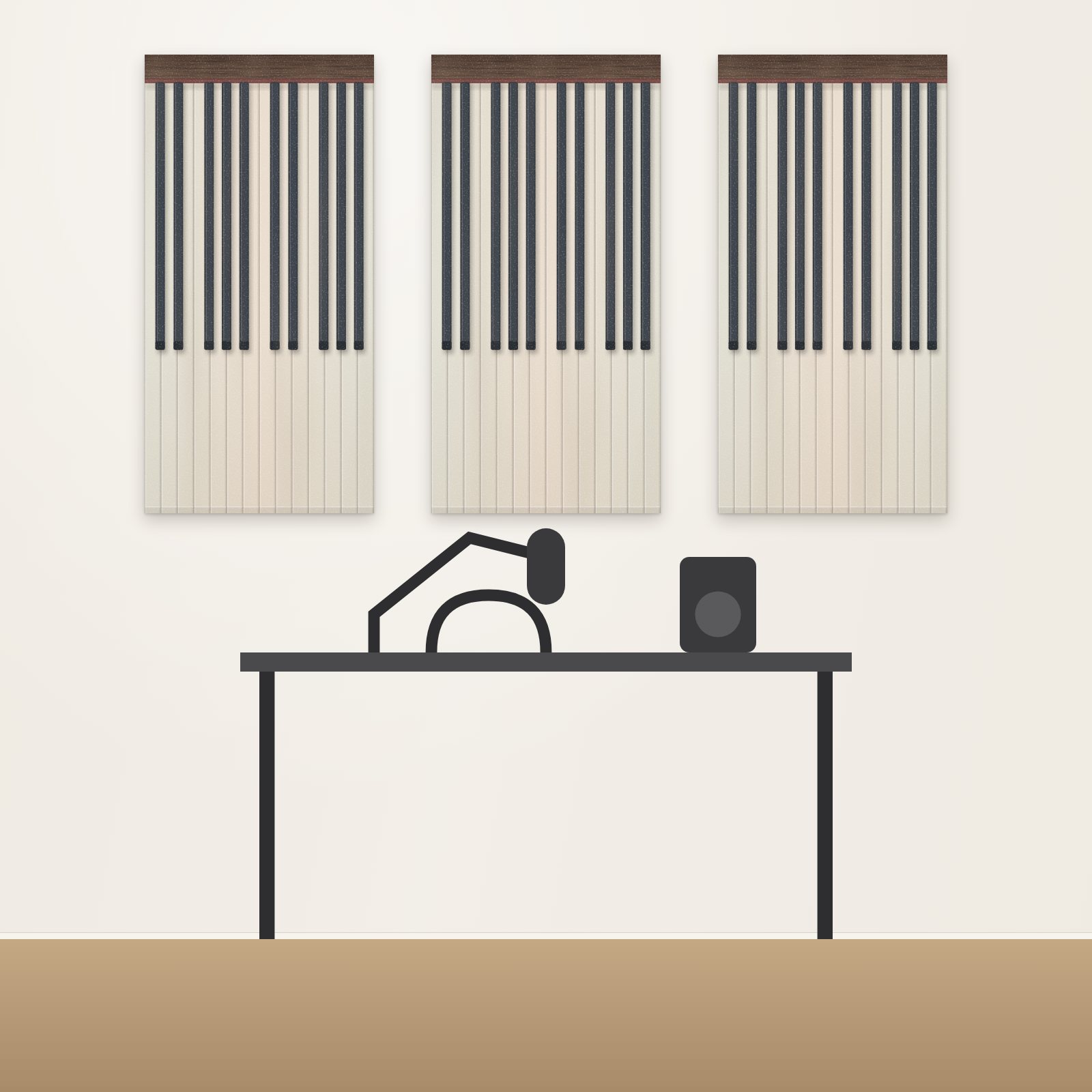 Piano Keys Acoustic Panel - Acoustic Panels for Business