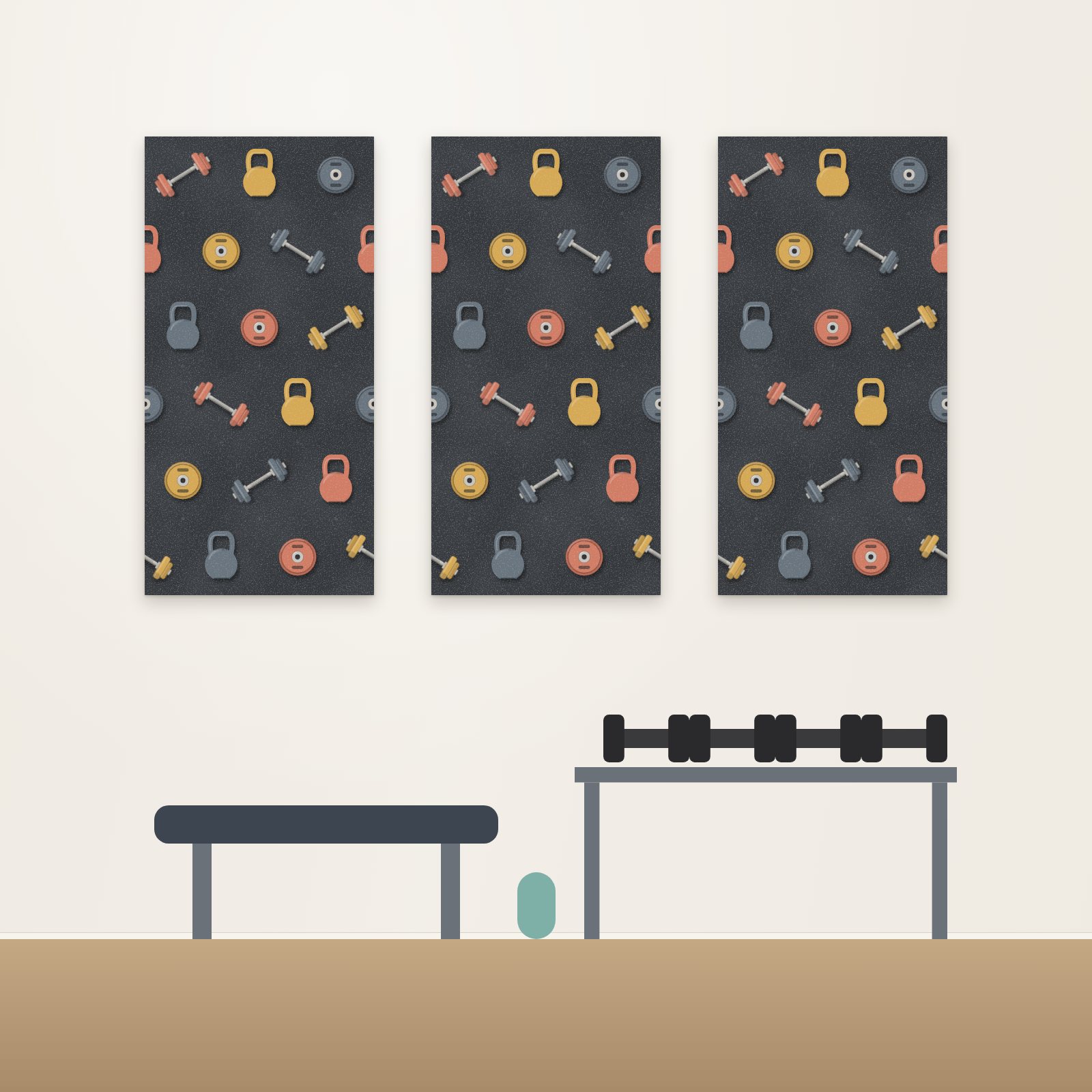 Free Weights Acoustic Panel - Acoustic Panels for Business