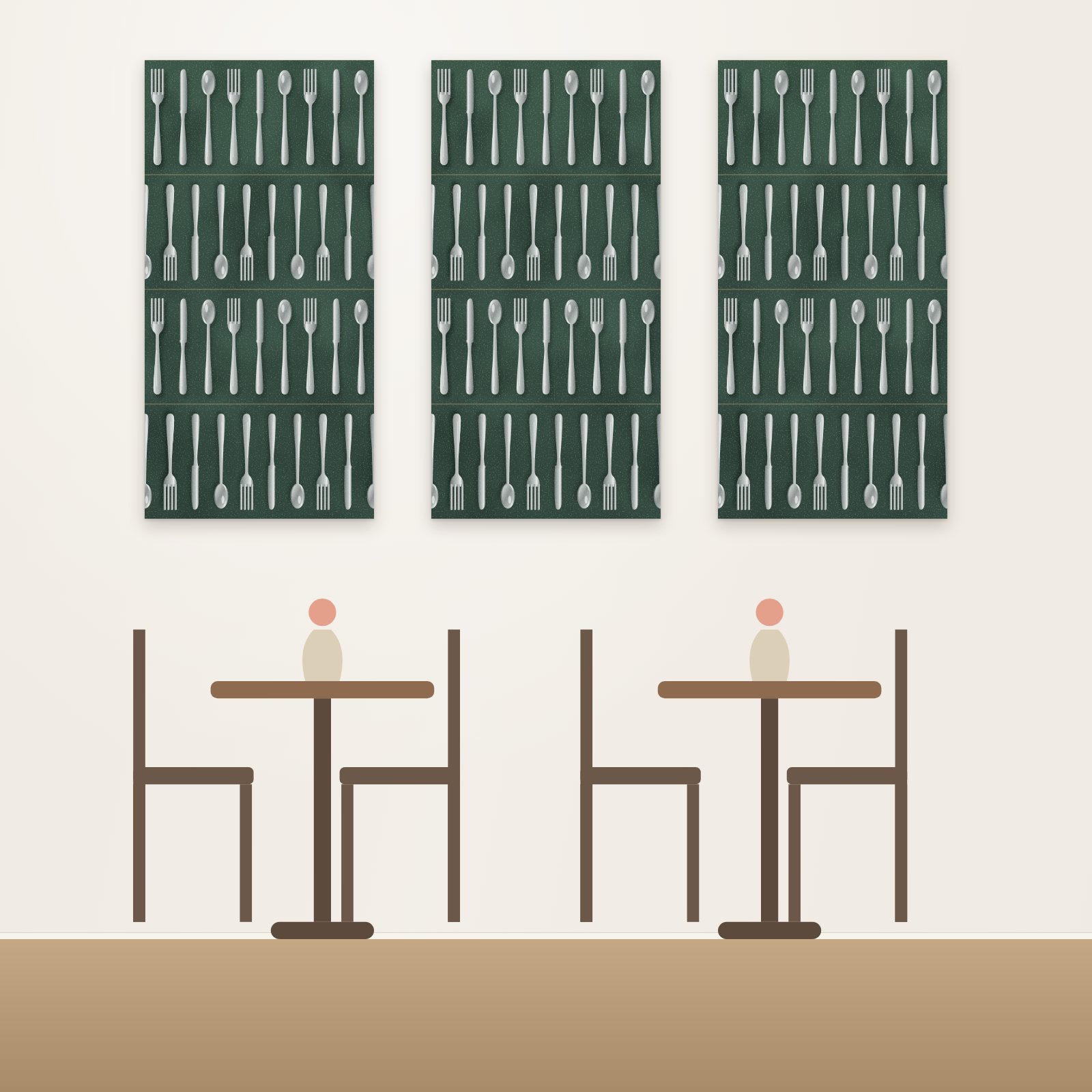 Bistro Cutlery Acoustic Panel - Acoustic Panels for Business