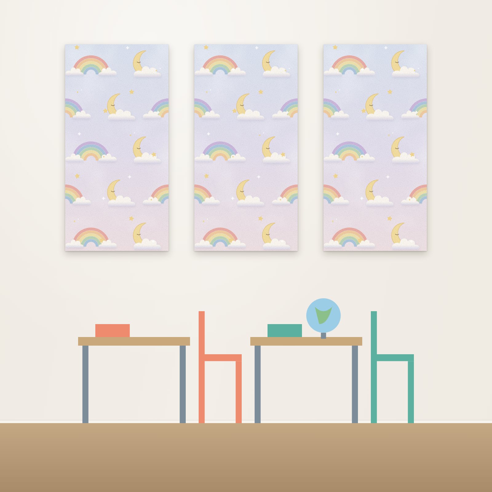 Nap Time Skies Acoustic Panel - Acoustic Panels for Business