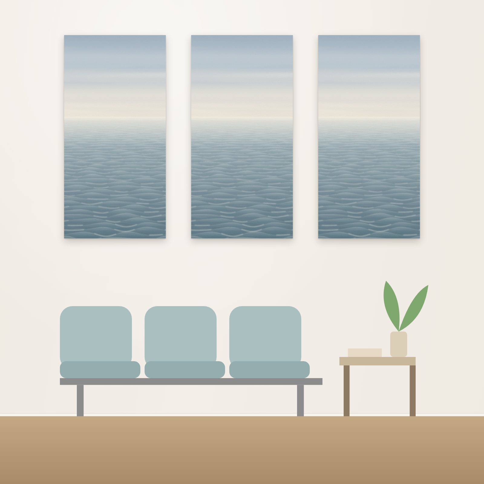 Calm Sea Horizon Acoustic Panel - Acoustic Panels for Business
