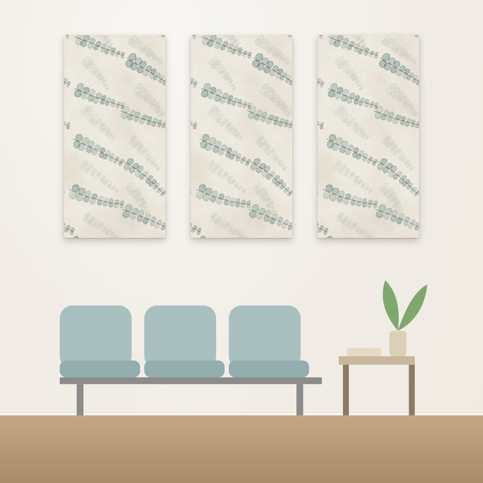 Eucalyptus Sprigs Acoustic Panel - Acoustic Panels for Business