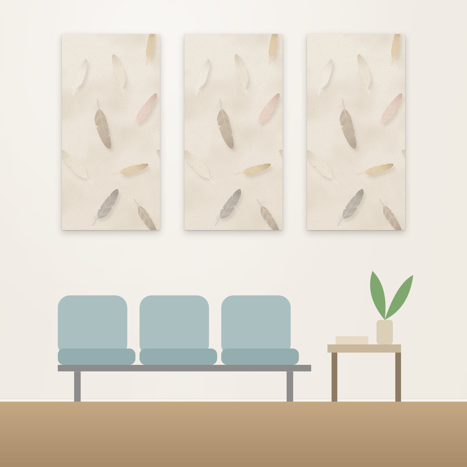 Drifting Feathers Acoustic Panel - Acoustic Panels for Business