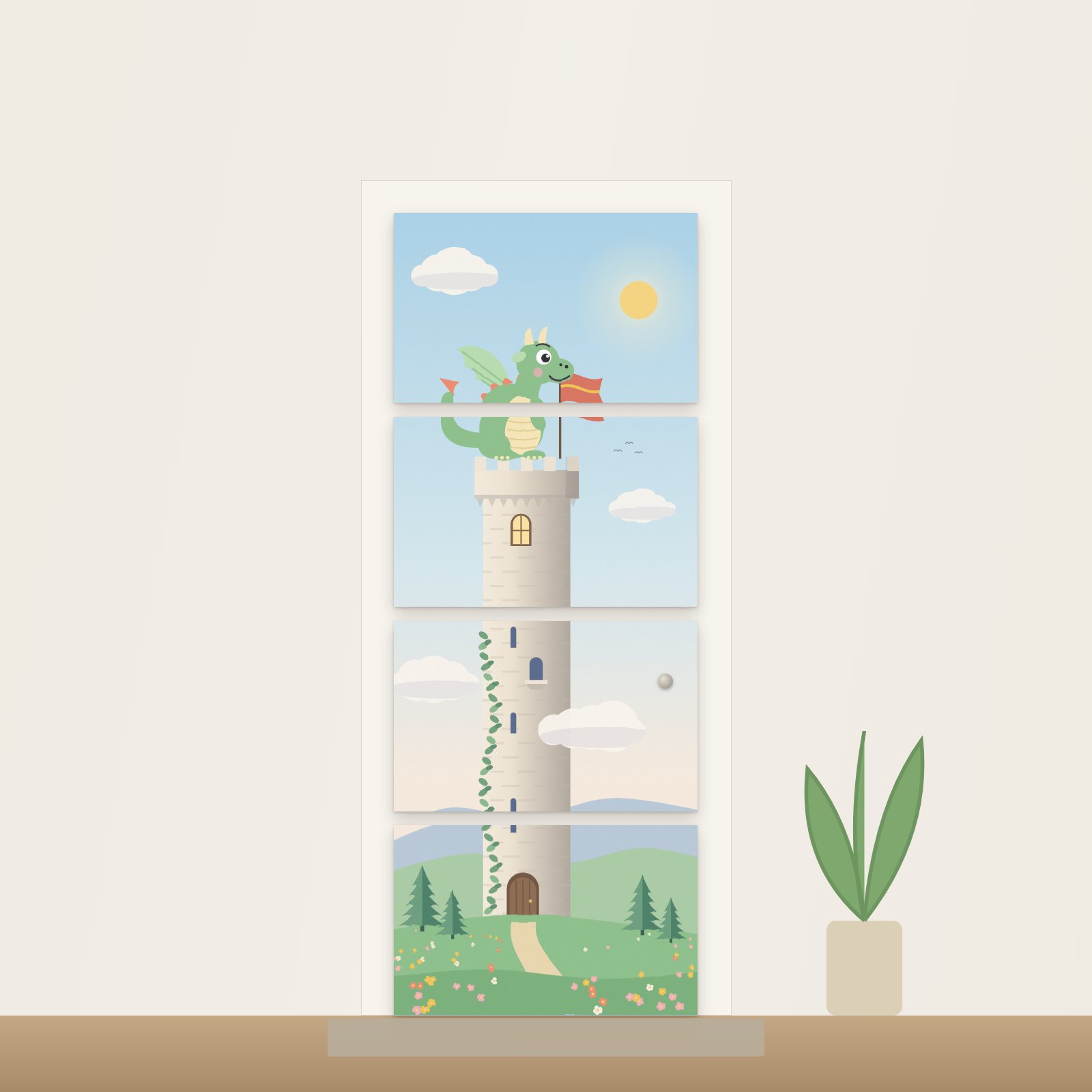 Dragon Tower Acoustic Door Art - Acoustic Door Art