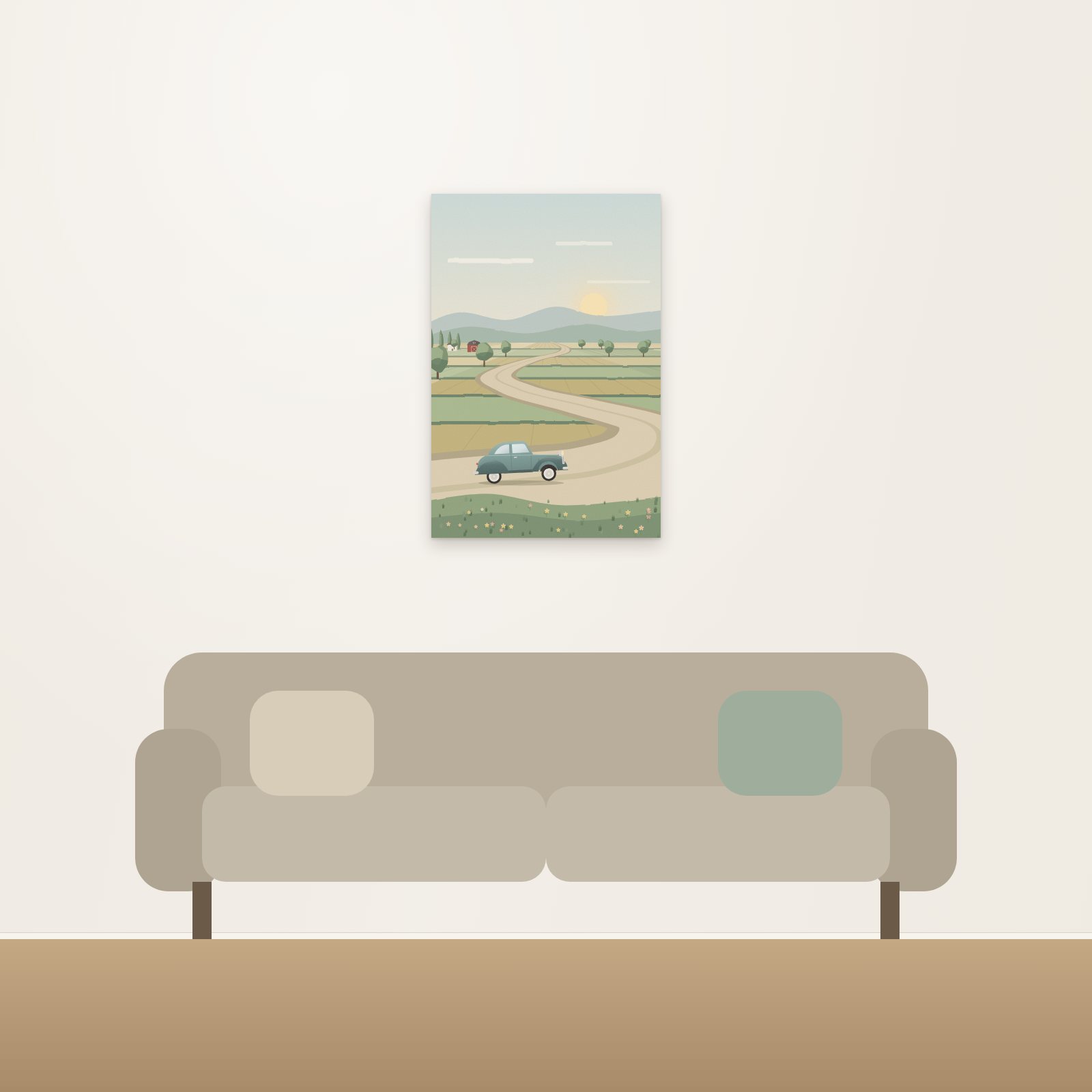Country Drive Acoustic Art Panel - Acoustic Art Panels