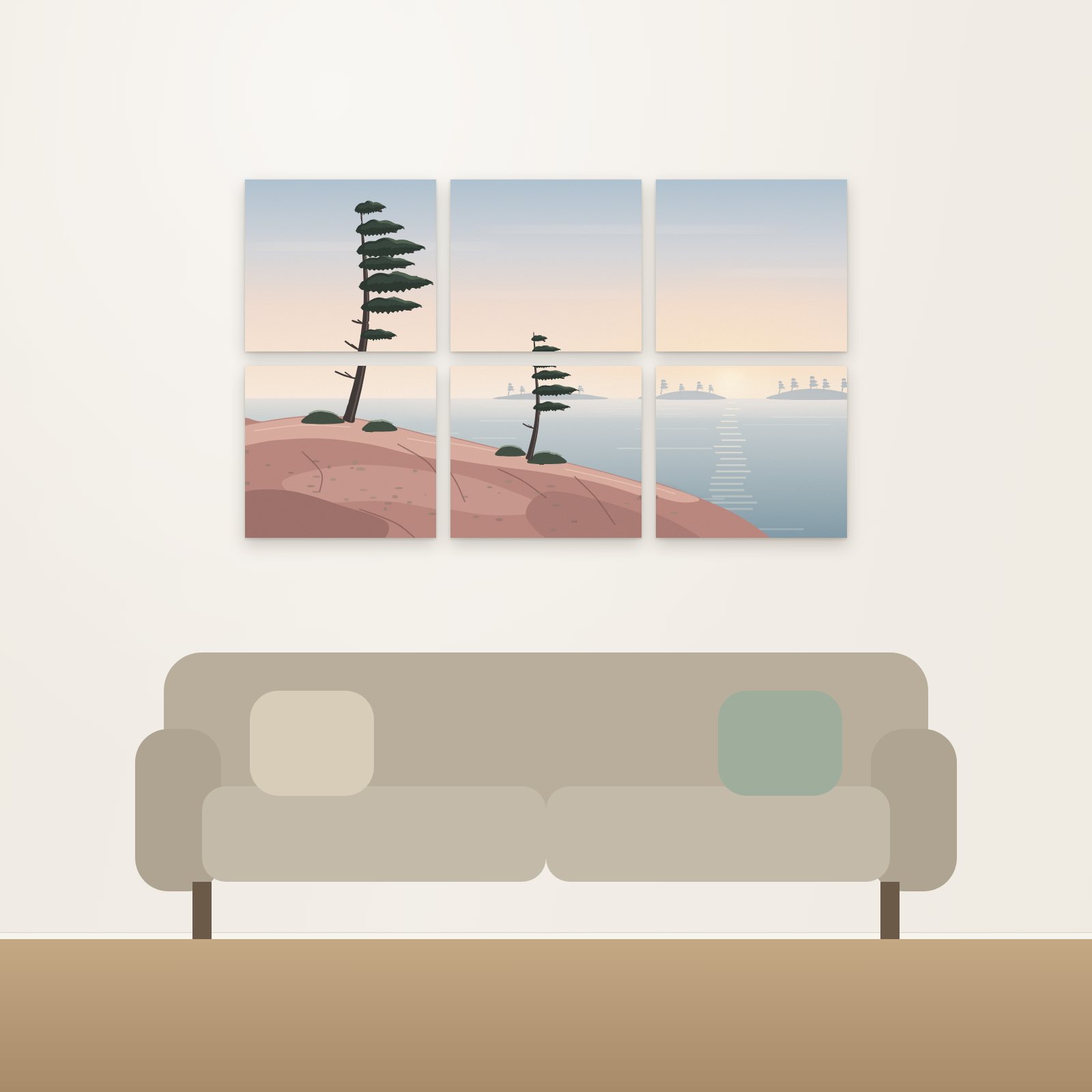 Georgian Bay Morning Acoustic Wall Mural - Acoustic Wall Murals