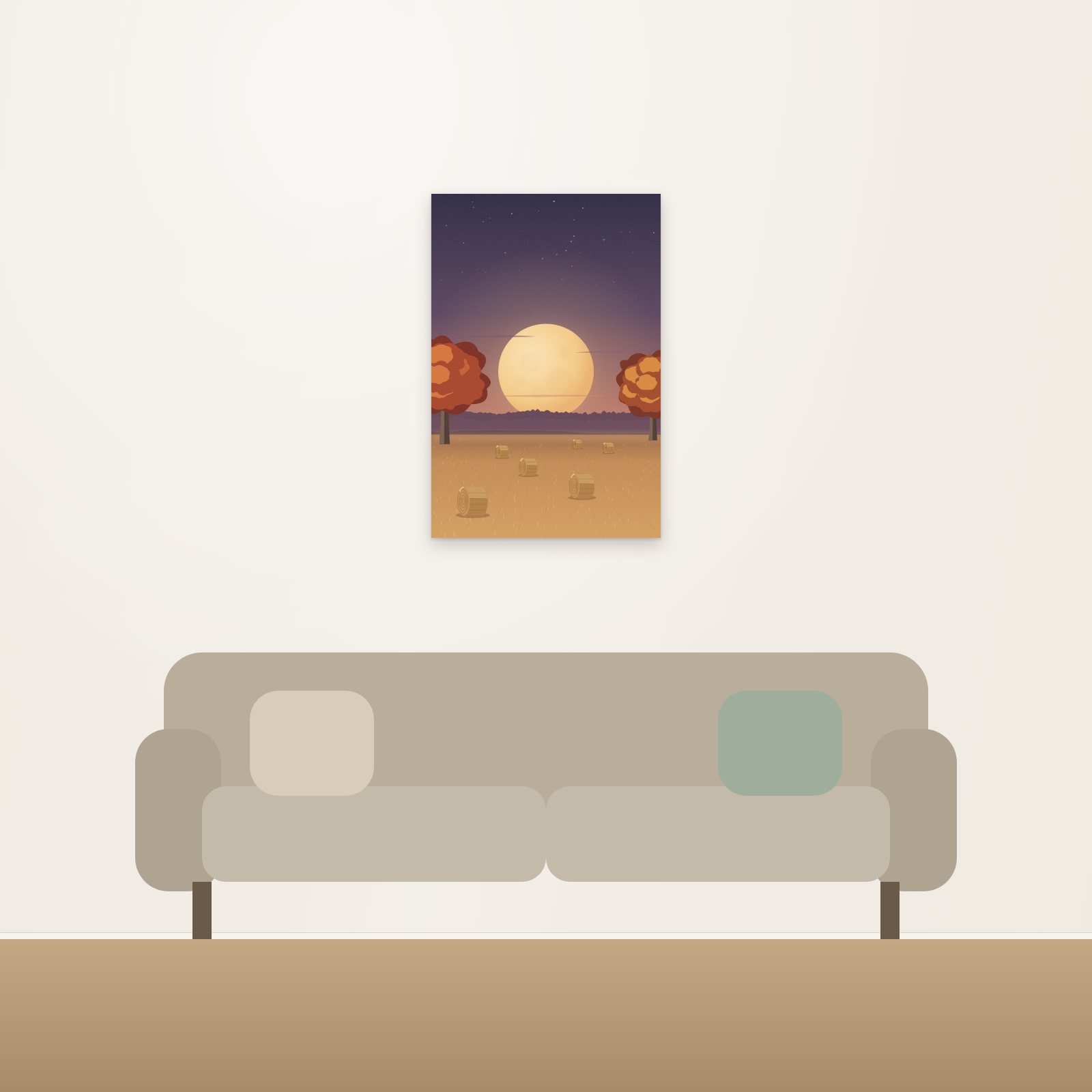 Harvest Moon Acoustic Art Panel - Acoustic Art Panels