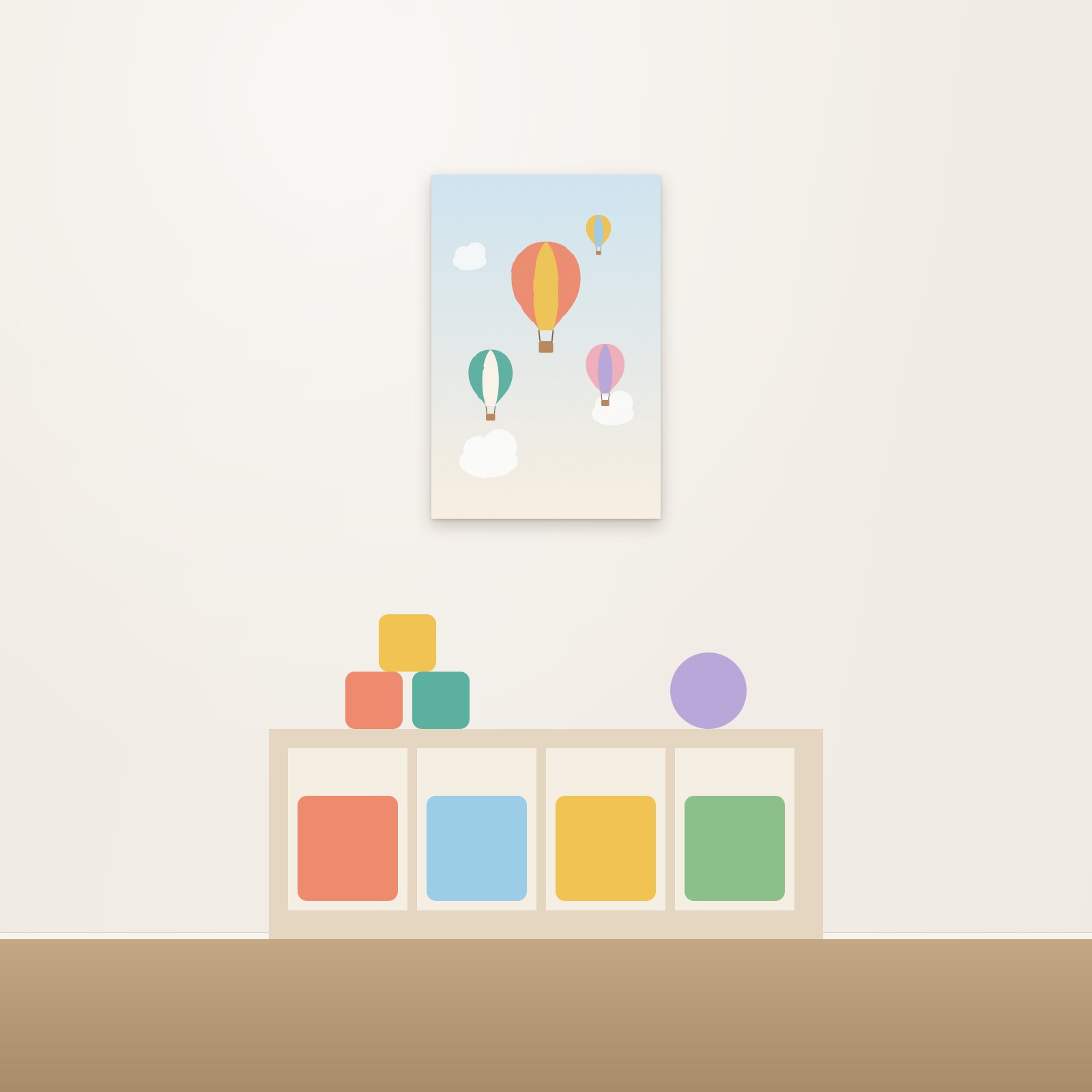 Hot Air Balloons Acoustic Art Panel - Acoustic Art Panels