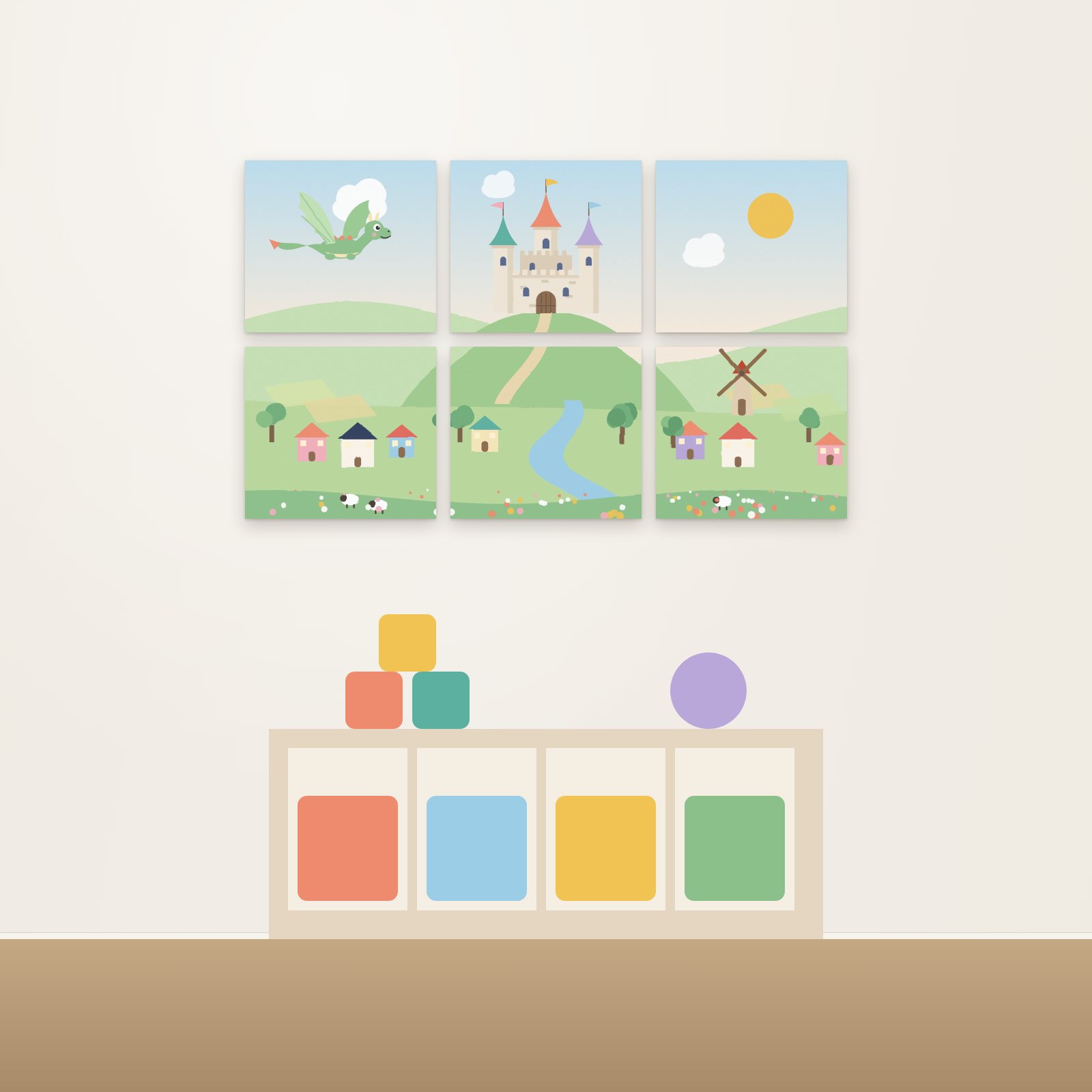 Storybook Kingdom Acoustic Wall Mural - Acoustic Wall Murals