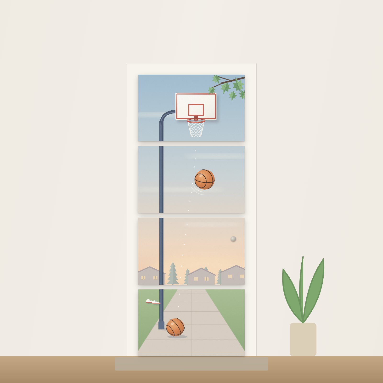 Driveway Hoop Acoustic Door Art - Acoustic Door Art