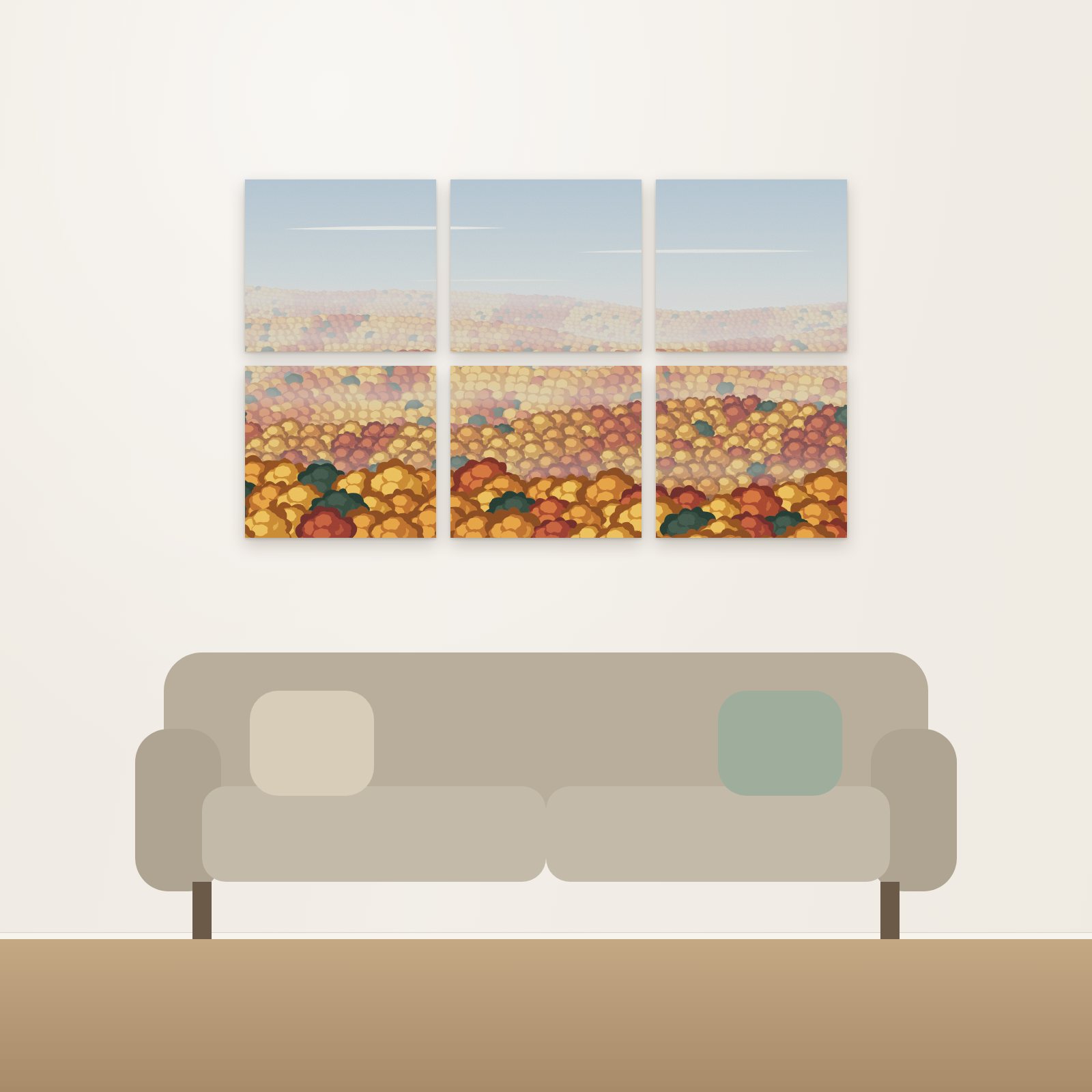 Maple Hillside Acoustic Wall Mural - Acoustic Wall Murals