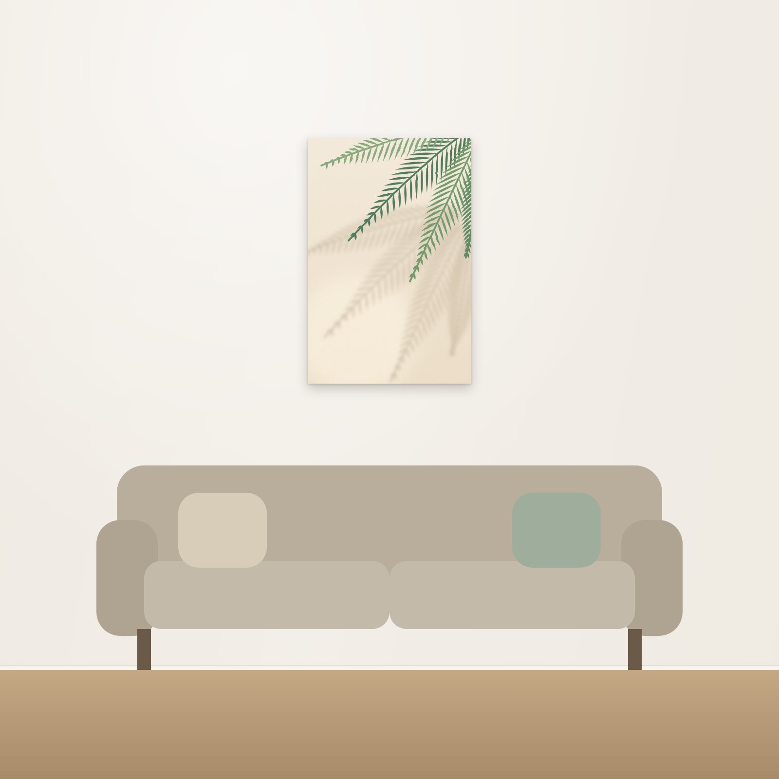 Palm Shadows Acoustic Art Panel - Acoustic Art Panels