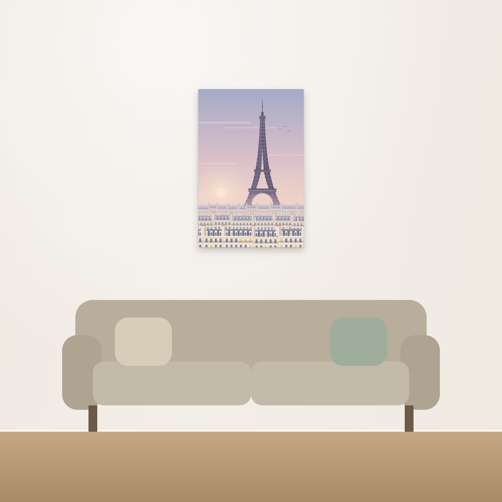 Paris Rooftops Acoustic Art Panel - Acoustic Art Panels