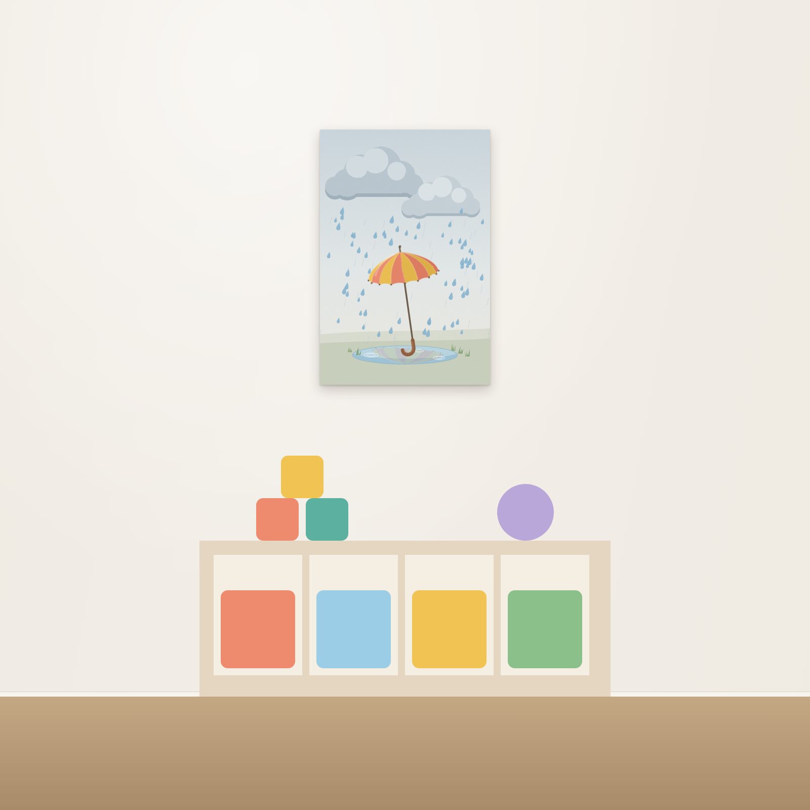 Rainy Day Acoustic Art Panel - Acoustic Art Panels