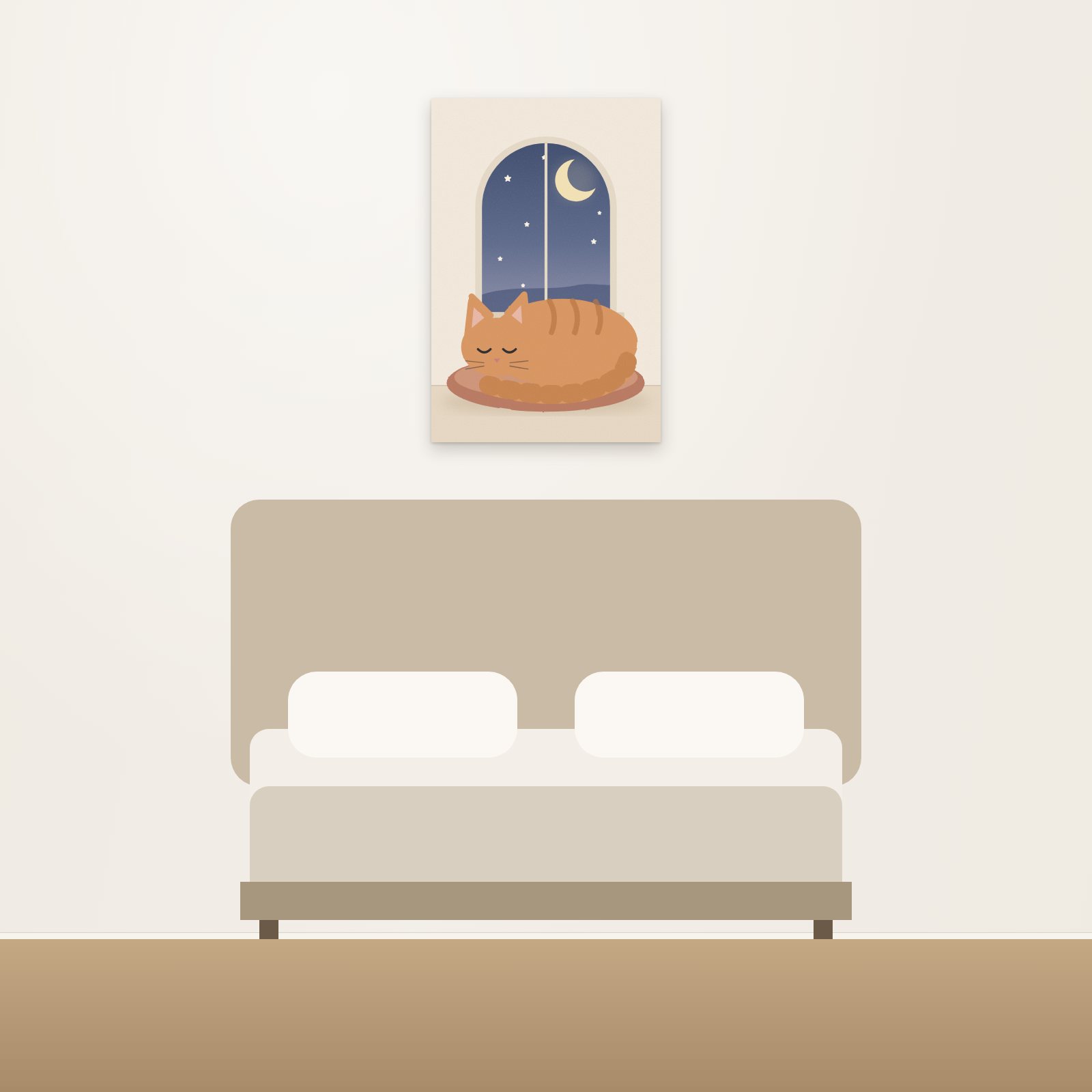 Sleepy Cat Acoustic Art Panel - Acoustic Art Panels