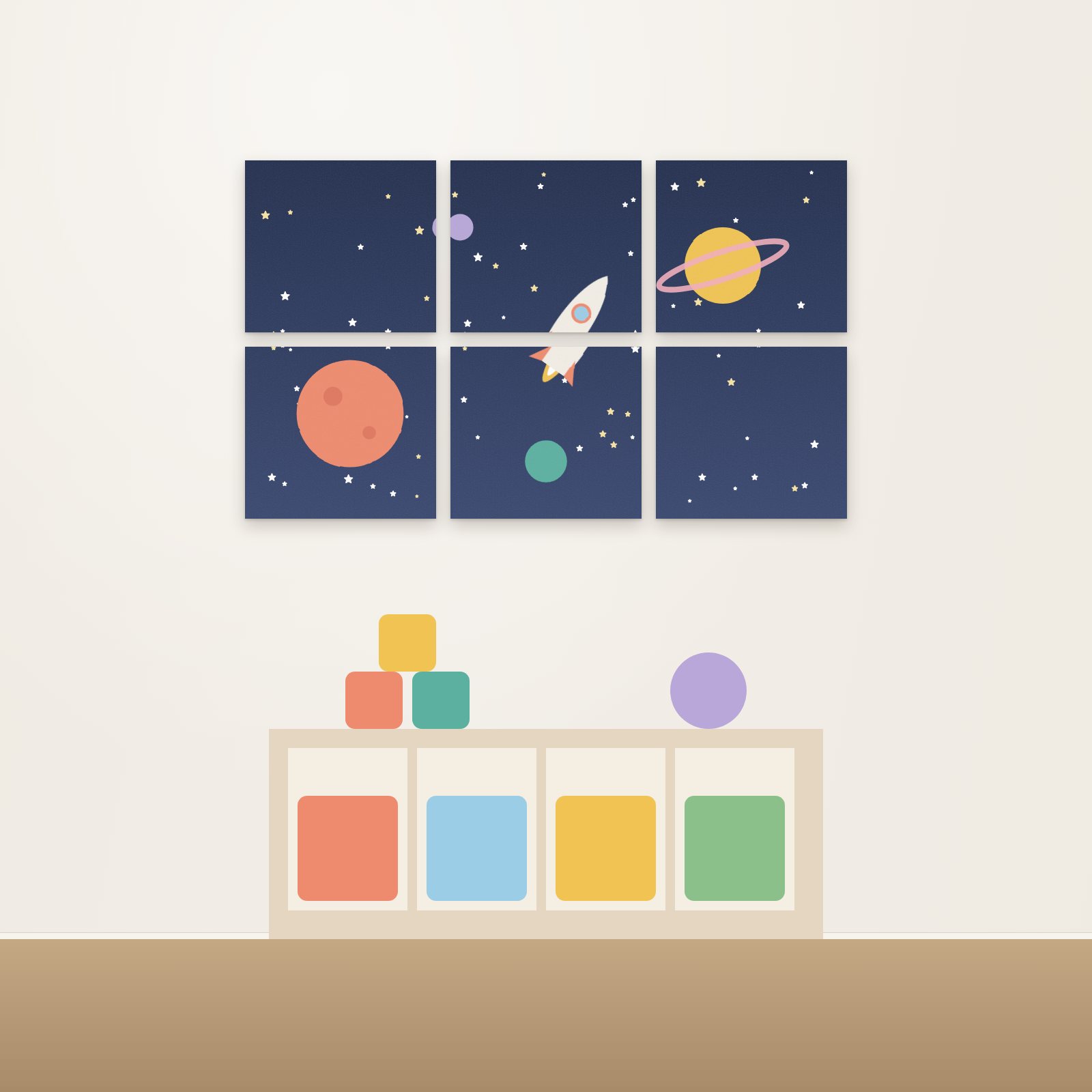 Space Adventure Acoustic Wall Mural - Acoustic Wall Murals