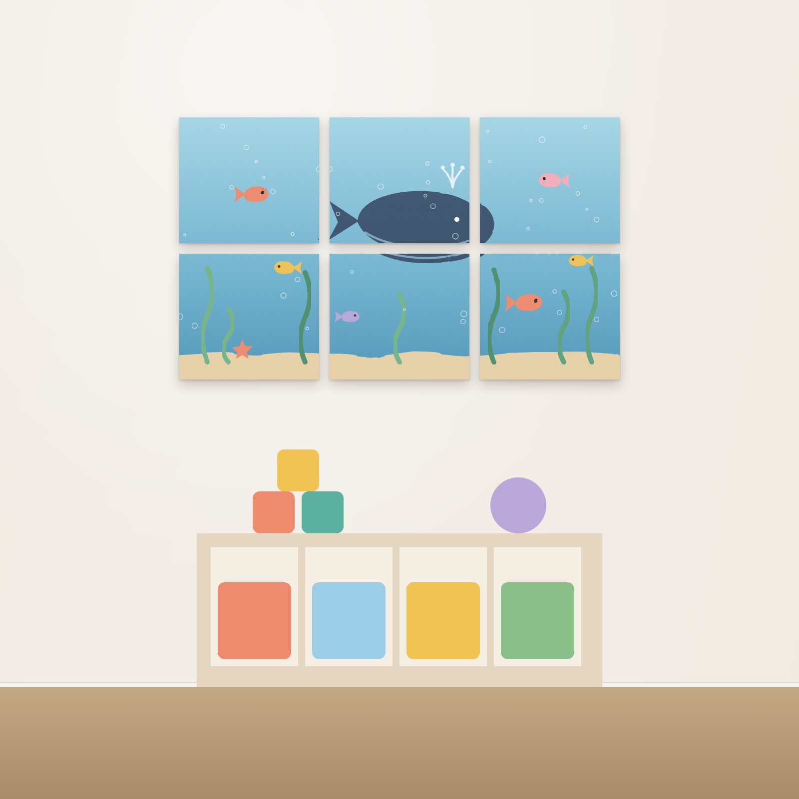 Under the Sea Acoustic Wall Mural - Acoustic Wall Murals