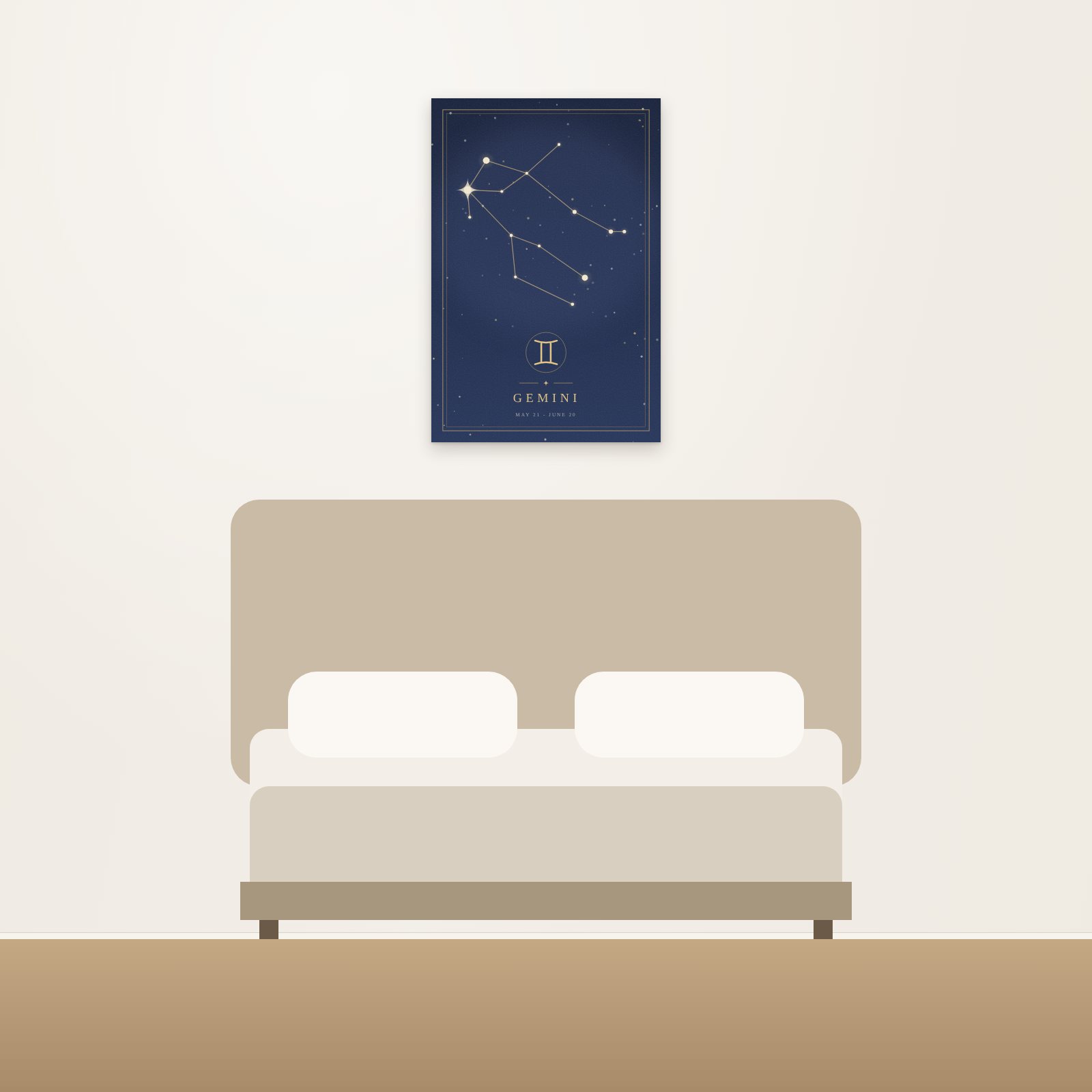 Gemini Constellation Acoustic Art Panel - Acoustic Art Panels