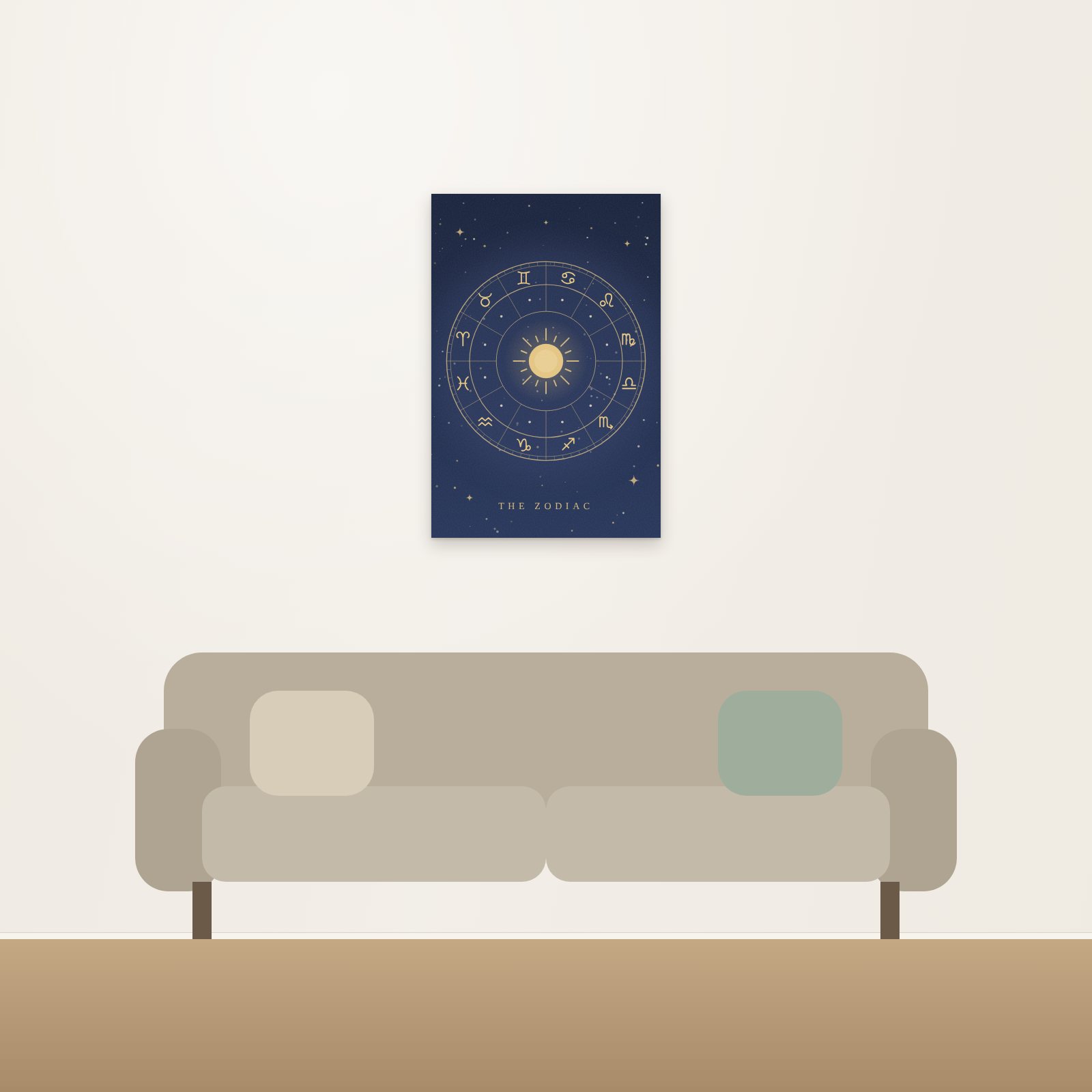 Zodiac Wheel Acoustic Art Panel - Acoustic Art Panels