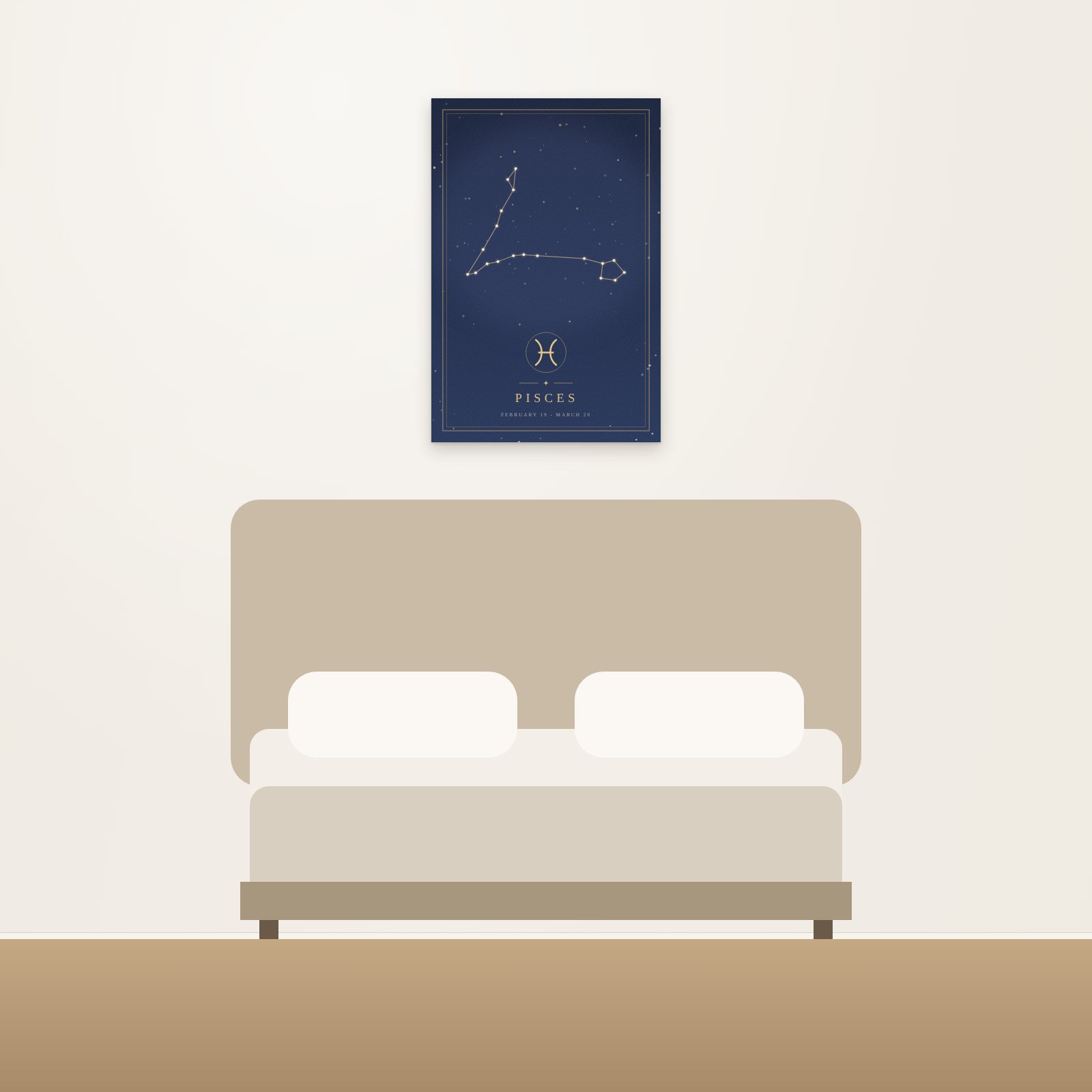 Pisces Constellation Acoustic Art Panel - Acoustic Art Panels